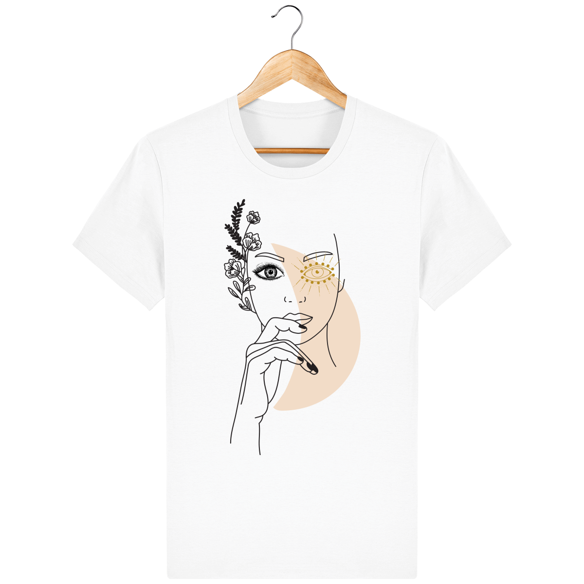 T-shirt unisexe minimaliste La force tranquille - Coton Bio