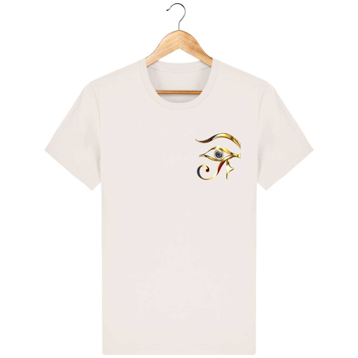 T-shirt unisexe imprimé oeil de Cléopâtre - Coton Bio