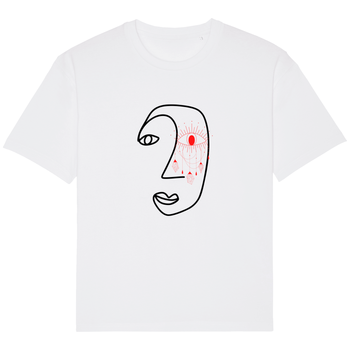 T-Shirt Ample Femme minimaliste eye - Coton Bio