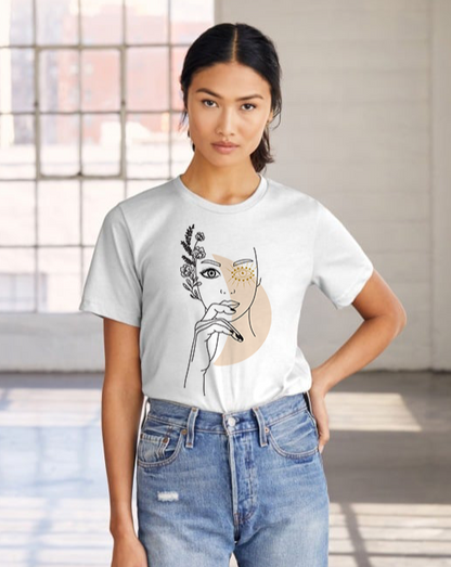T-shirt unisexe minimaliste La force tranquille - Coton Bio