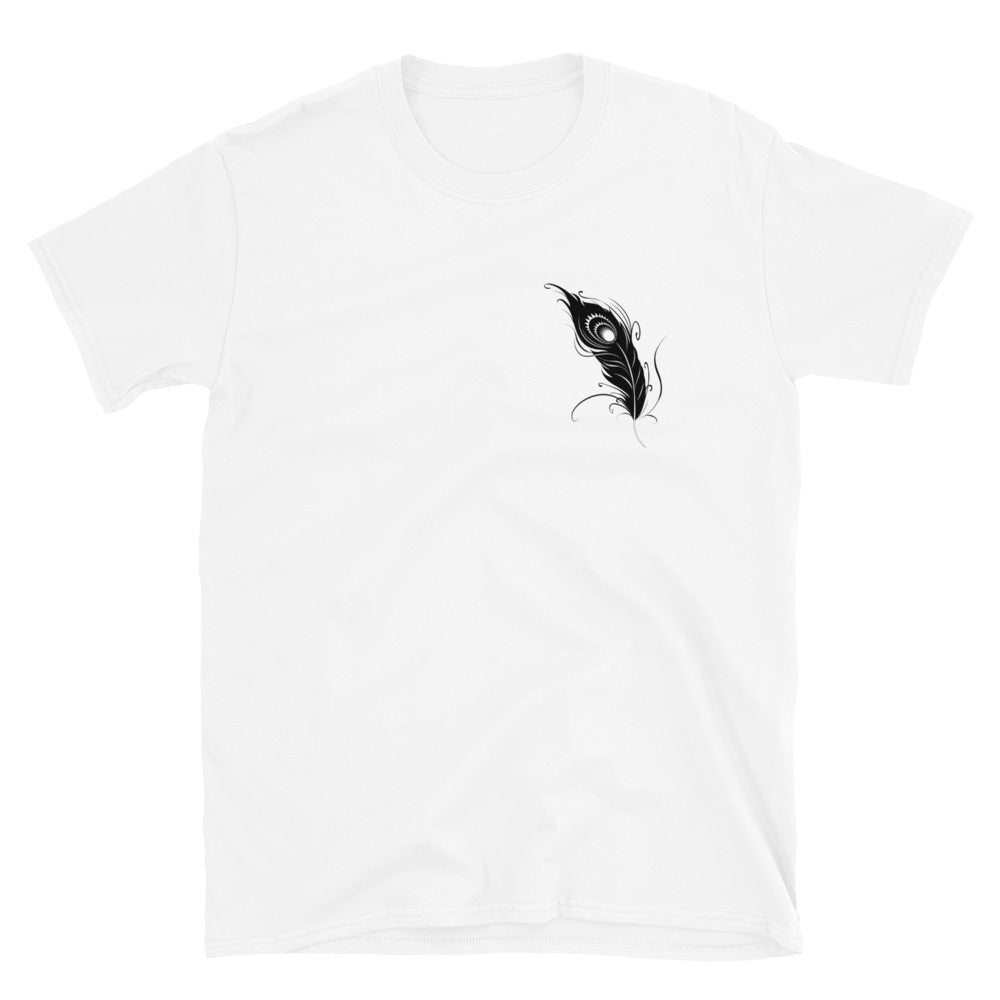 T-shirt Unisexe personnalisé Plume Noir