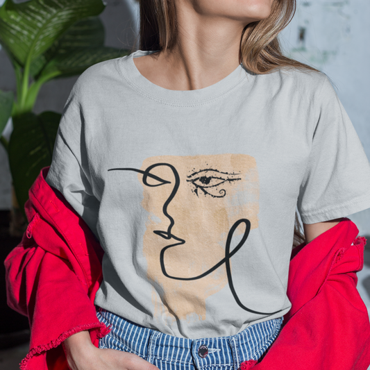 T-shirt Unisexe minimaliste face