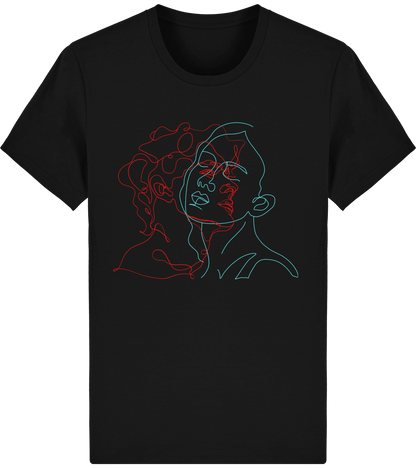 T-shirt basique Unisexe personnalisé un baiser minimaiste - Coton Bio